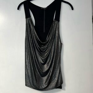 Rock & Republic Metallic Tank with Zipper